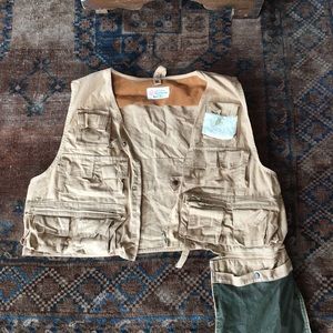 Vtg Seaway multi pocket mesh zip fly fishing vest